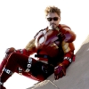Robert Downey Jr en el set de "Iron Man 2"